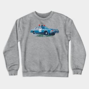 Retro Detroit Cop Crewneck Sweatshirt